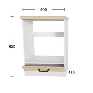 Anita Ντουλάπι Φούρνου Σονόμα 60x60x82cm