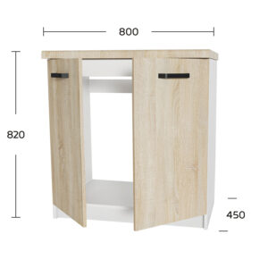 Anita Ντουλάπι Νεροχύτη Σονόμα 80x60x82cm