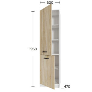 Anita Στήλη Κουζίνας Σονόμα 50x47x195cm