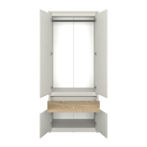 Ντουλάπα Δίφυλλη Karin Cashmere-Evoke Oak 87x50.5x210.5cm