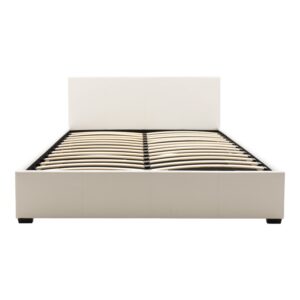 Κρεβάτι Norse pakoworld pu λευκό με αποθηκευτικό χώρο 160x200εκ