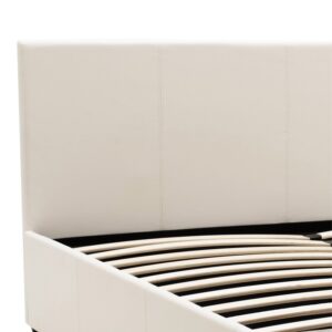 Κρεβάτι Norse pakoworld pu λευκό με αποθηκευτικό χώρο 160x200εκ