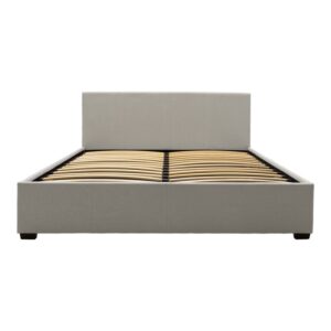 Κρεβάτι Norse pakoworld ύφασμα γκρι με αποθηκευτικό χώρο 160x200εκ