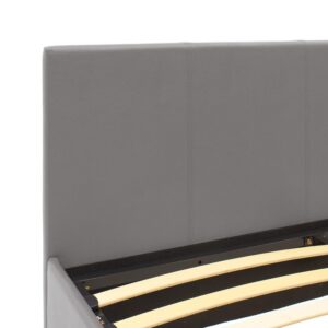 Κρεβάτι Norse pakoworld pu γκρι ματ με αποθηκευτικό χώρο 160x200εκ