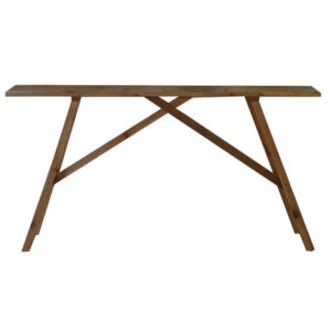 Κονσόλα Roosevelt pakoworld καρυδί ξύλο πεύκου 35mm καρυδί 119x29x80εκ