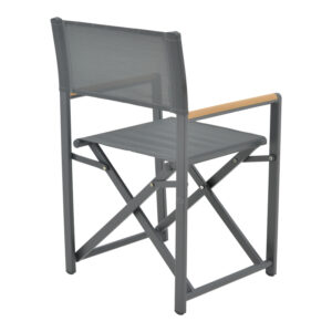 Τραπεζαρία Kliton-Mabu σετ 3τεμ pakoworld αλουμίνιο σε ανθρακί απόχρωση 80x80x74εκ