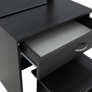 Τουαλέτα κρεβατοκάμαρας Zelia pakoworld με καθρέπτη και σκαμπό χρώμα wenge eo 60x40.5x151εκ