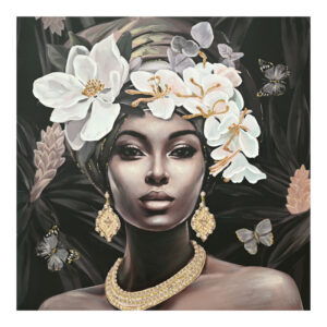 Πίνακας σε καμβά Beauty 3D Inart 100x3x100εκ