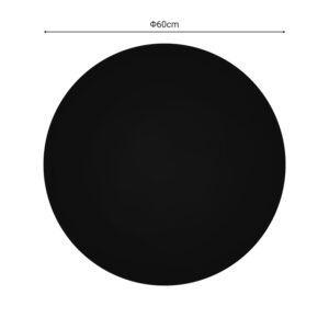 Επιφάνεια τραπεζιού Senlo pakoworld τ.Werzalit μαύρο Φ60εκ