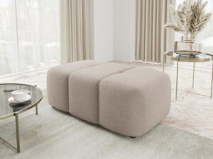 Πουφ Furyn-Καφέ Ανοιχτό