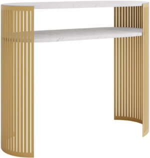 Κονσόλα Fikoli-Λευκό Μάρμαρο - Χρυσό