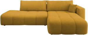Γωνιακός Καναπές Furyn Otwarty-Δεξιά-Μουσταρδί