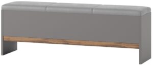 Υποπόδιο - Σκαμπό κρεβατιού Ludost-Φυσικό - Γκρι