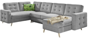 Γωνιακός καναπές Amelion Plus-Γκρι Ανοιχτό