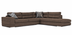 Γωνιακός καναπές Caza-Αριστερή-260φ 200β-Σοκολατί