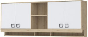 Εταζέρα κρεβατιού Riddle-Δρυς-Λευκό