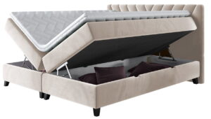 Επενδυμένο κρεβάτι Romantic-160 x 200 εκ.-Mpez