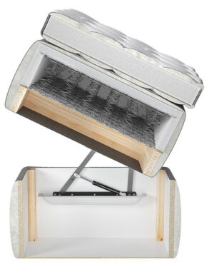 Επενδυμένο κρεβάτι Romantic-160 x 200 εκ.-Mple Skouro