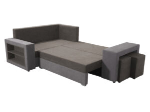 Γωνιακός καναπές Milano-Mauro-kokkino-Αριστερή