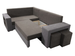 Γωνιακός καναπές Milano-Mauro-kokkino-Αριστερή