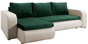 Γωνιακός καναπές Brooklyn-Prasino-Mpez