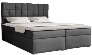 Επενδυμένο κρεβάτι Malmo Box-Gkri Skouro-140 x 200