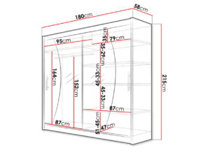 Ντουλάπα London IX συρόμενη-Mauro
