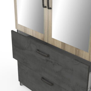 Ντουλάπα Coben τετράφυλλη-Φυσικό