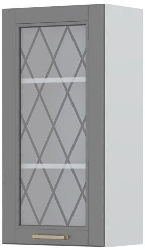 Ντουλάπι κρεμαστό Tahoma V9-45-1KS με βιτρίνα-Γραφίτης