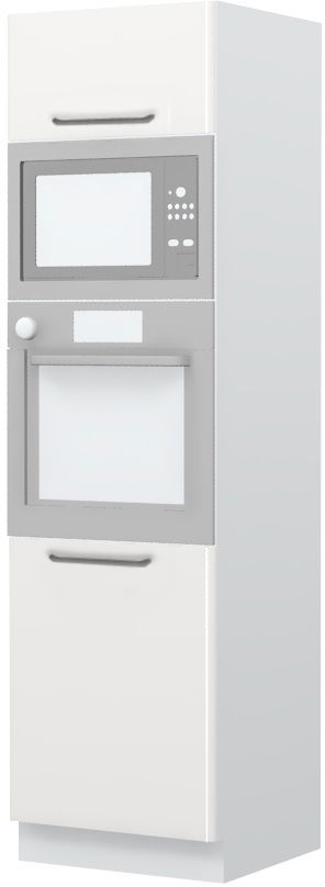 Επιδαπέδιο ντουλάπι φούρνου ψηλό Modena K21-60-RM-Λευκό - Λευκό γυαλιστερό