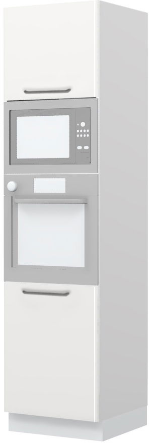 Επιδαπέδιο ντουλάπι φούρνου ψηλό Modena K23-60-RM-Δρυς - Γκρι ανοιχτό