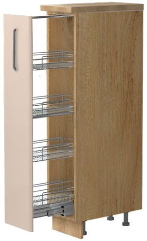 Επιδαπέδιο ντουλάπι ψηλό Modena K14-30-1KZ-Καρυδί - Μπεζ