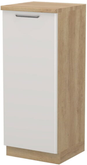 Επιδαπέδιο ντουλάπι ψηλό Modena K14-60-1KF-Δρυς - Γκρι ανοιχτό