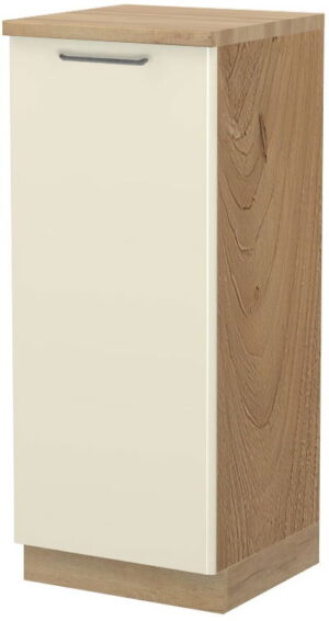 Επιδαπέδιο ντουλάπι ψηλό Modena K14-60-1KF-Καρυδί - Μπεζ