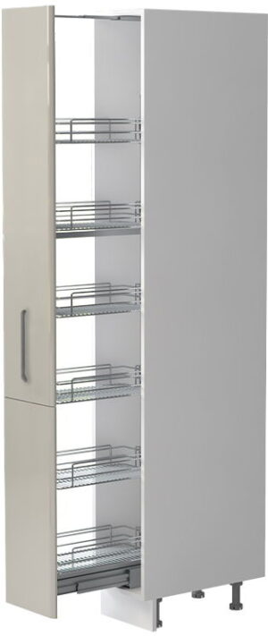 Επιδαπέδιο ντουλάπι ψηλό Modena K21-30-1KZ-Λευκό - Γκρι ανοιχτό