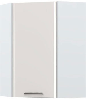 Ντουλάπι κρεμαστό γωνιακό Modena V9-UG-1K-Λευκό - Γκρι ανοιχτό