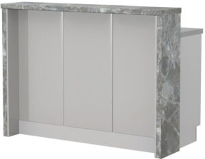 Πάγκος νησίδας Modena-Μήκος: 135 εκ.-Γκρι ανοιχτό-Siena Marble