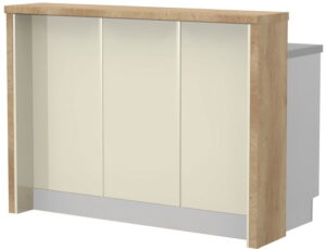 Πάγκος νησίδας Modena-Μήκος: 135 εκ.-Μπεζ-Nebraska Oak