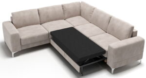 Γωνιακός καναπές Radial Max-Prasino-Αριστερή