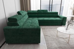 Γωνιακός Καναπές April Plus-Prasino-Αριστερή