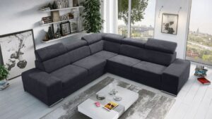 Γωνιακός Καναπές Fred-Gkri Skouro-Δεξιά