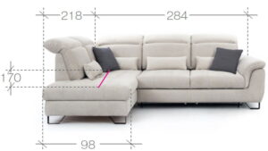 Γωνιακός καναπές Machiavelli M-Αριστερή