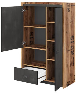 Ντουλάπα Fargo Mini 2D1S Δίφυλλη