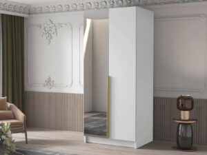 Ντουλάπα Bono II Δίφυλλη-Leuko-Xriso