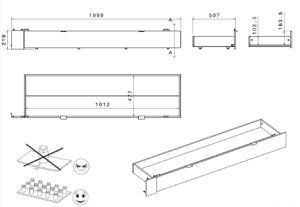 Συρτάρι κρεβατιού Anya