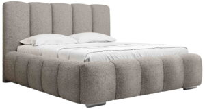 Επενδυμένο κρεβάτι Wizko-Gkri Skouro-140 x 200