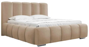 Επενδυμένο κρεβάτι Wizko-Mpez-160 x 200