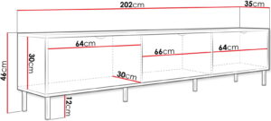 Έπιπλο Τηλεόρασης Werkoz 3K