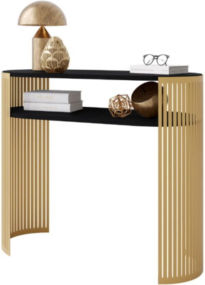 Κονσόλα Fikoli-Μαύρο - Χρυσό