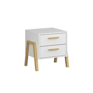 Κομοδίνο Belle Λευκό 50x41x49cm